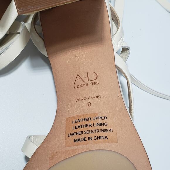 AD Daughters Avienna Leather Lace Up Sandals - Picture 6 of 9